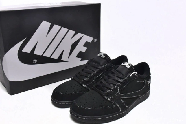 One Kick Air OG Scott DM7866-001 Phantom 1 Travis Low Black Jordan x 0724
